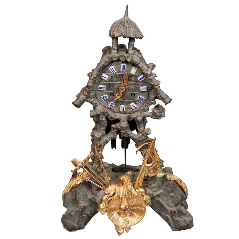 Pinwheel Portico Clock For Sale at 1stDibs | pinwheel clock man, säulenuhr
