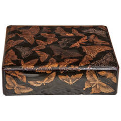 Japanese Black Lacquer Box