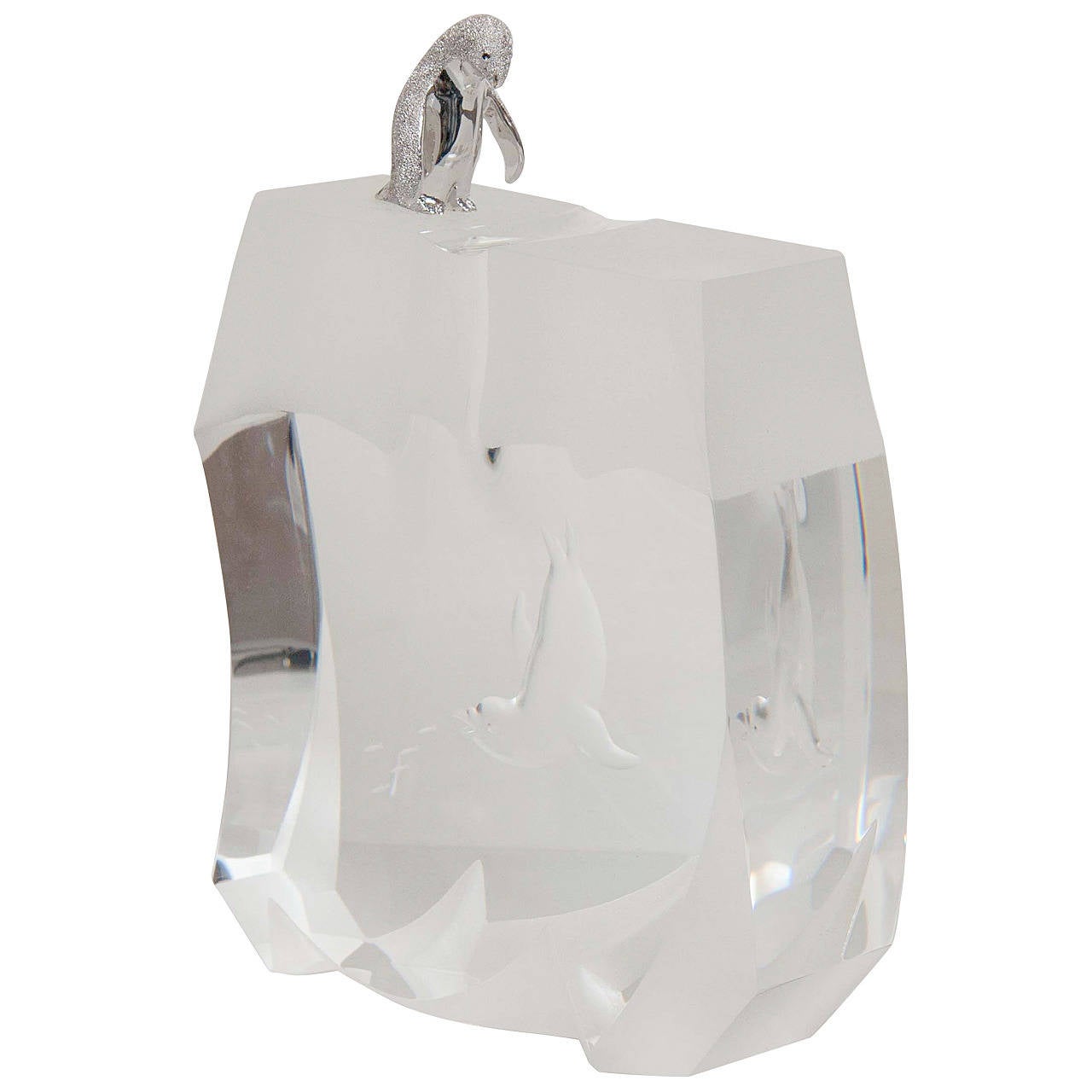 Steuben "Ice Penguin" by James Houston at 1stDibs steuben penguin