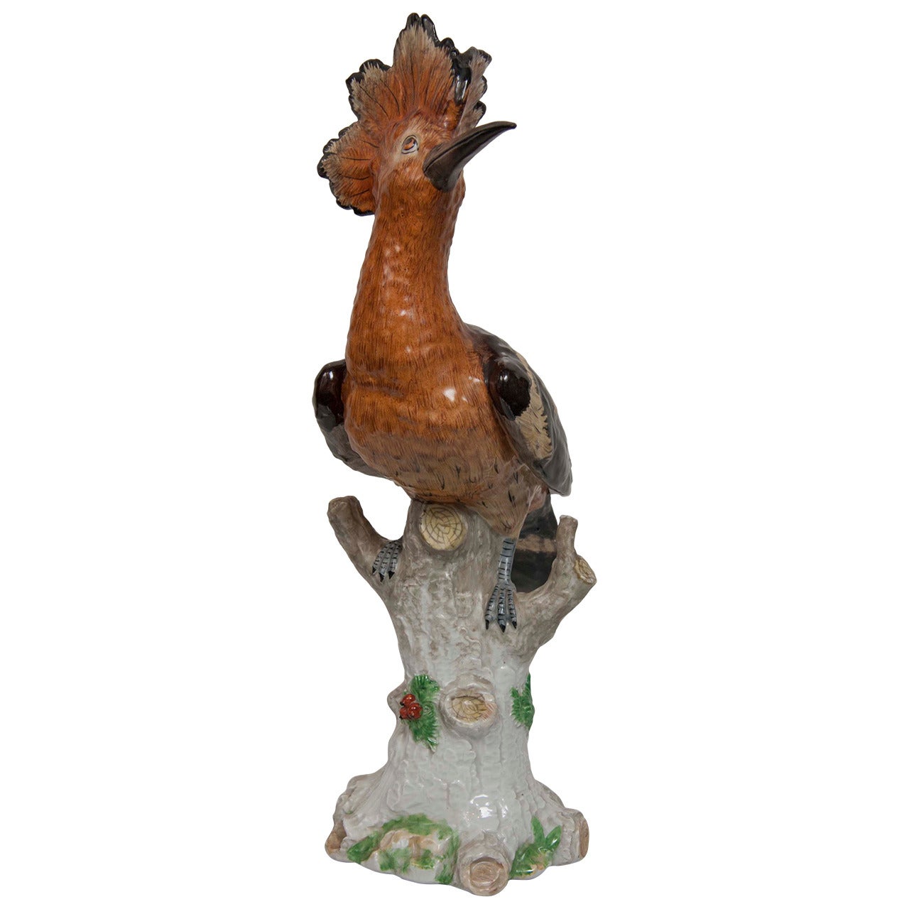Porcelain Hoopoe Bird by the Carl Thieme Factory, Dresden For Sale at  1stDibs