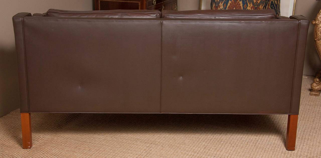 Leather Sofa by Børge Mogensen 3