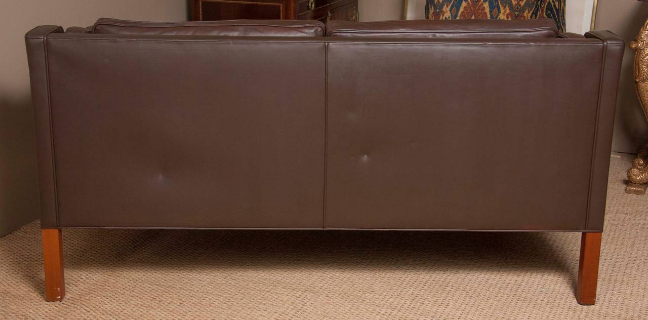 Leather Sofa by Børge Mogensen For Sale 3