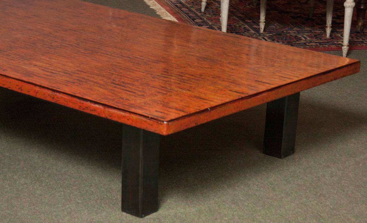 Japanese Lacquered Low Table In Excellent Condition In Stamford, CT