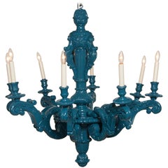 Louis XIV Style Lacquered Chandelier