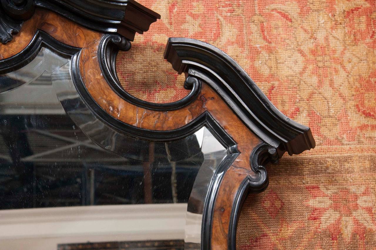 Grand Baroque Style Dutch Mirror In Excellent Condition In Stamford, CT