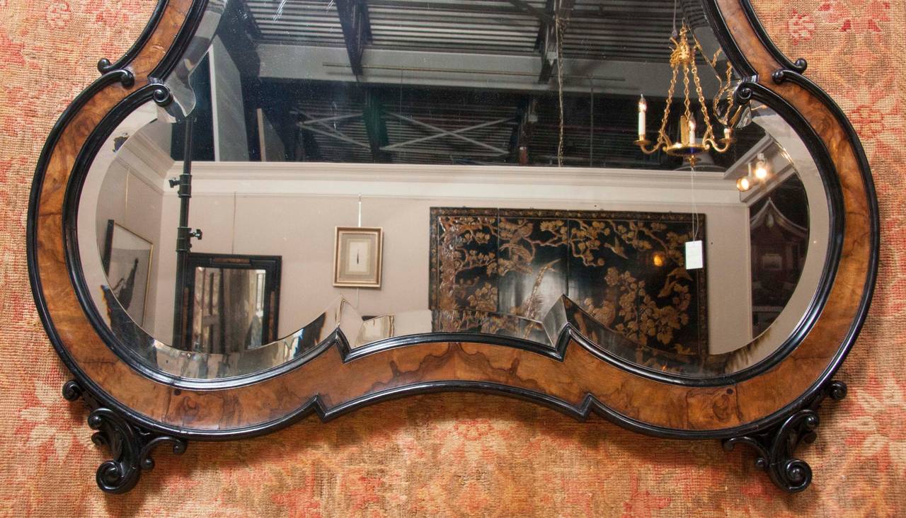 19th Century Grand Baroque Style Dutch Mirror