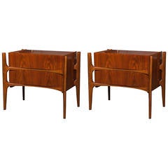 Pair of Swedish Nightstands by Edmund Spence