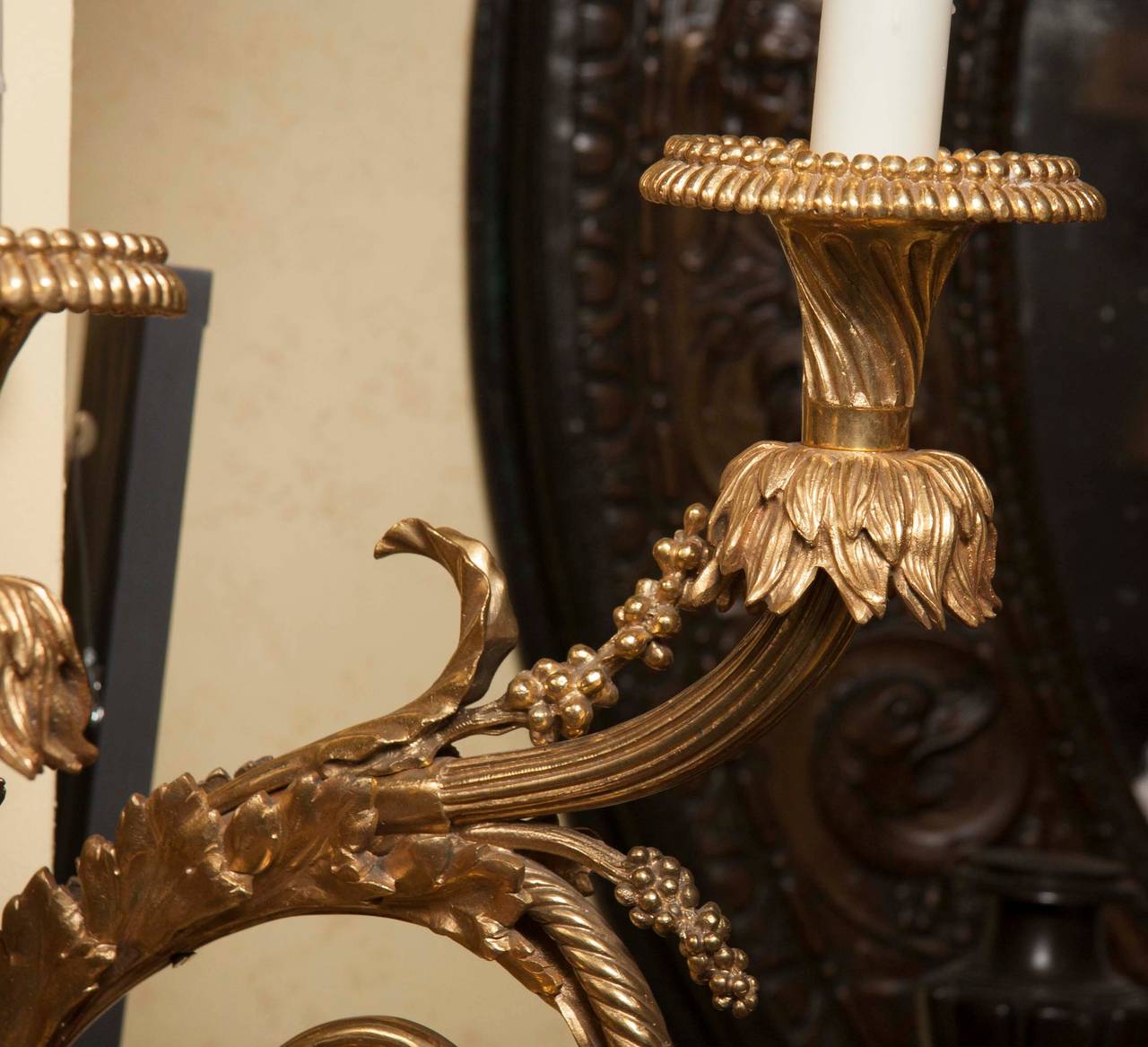 Monumental Pair Of French Wall Sconces 1