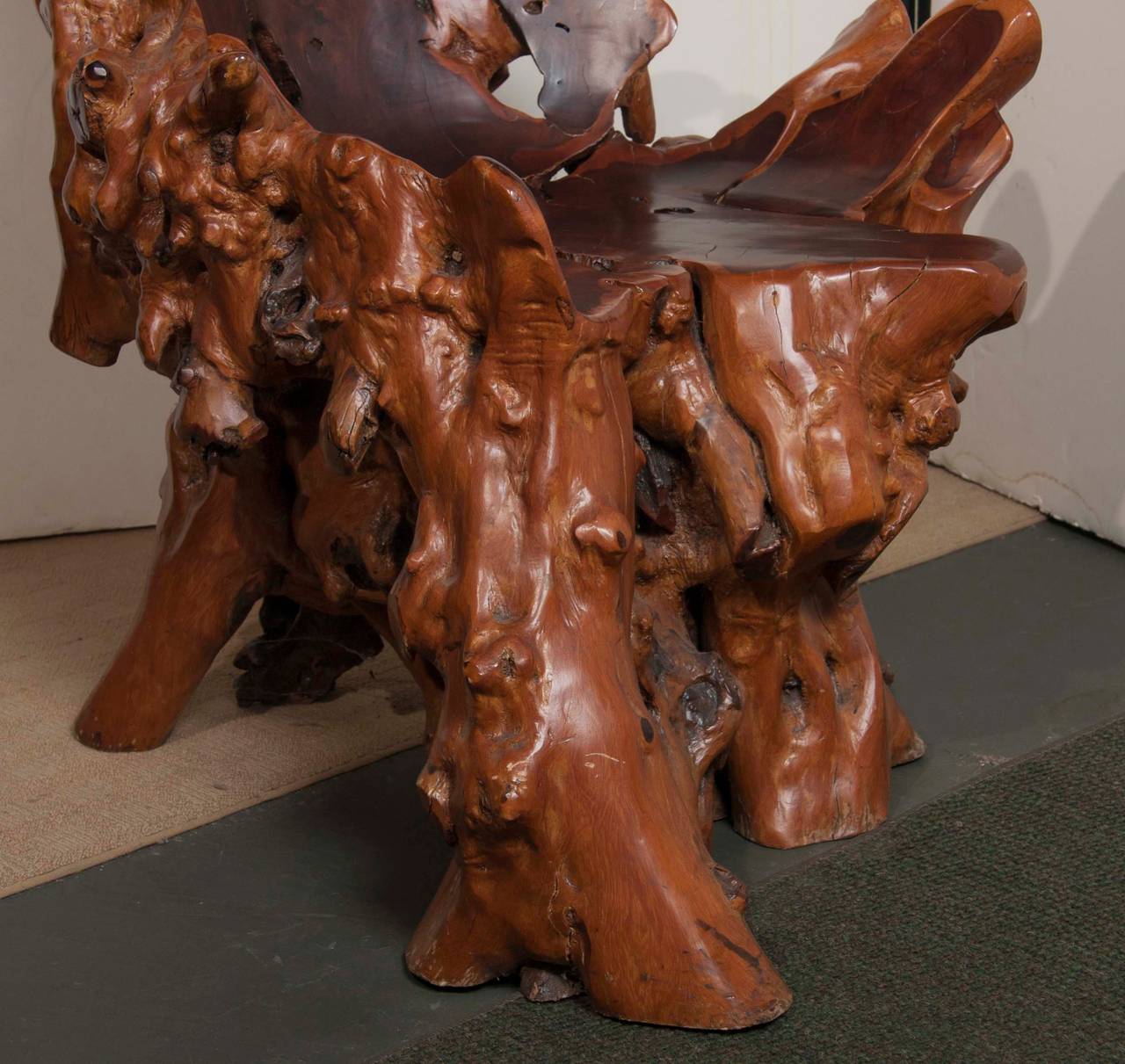 Asian Burled Wood or Root Chair 2