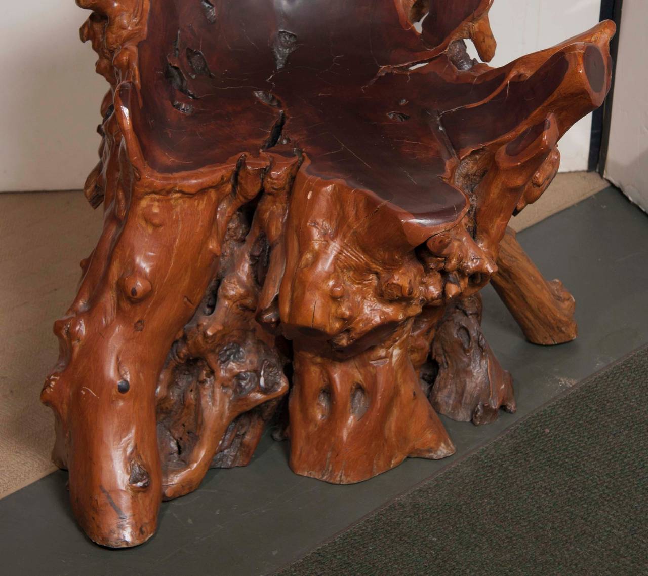 Asian Burled Wood or Root Chair 1