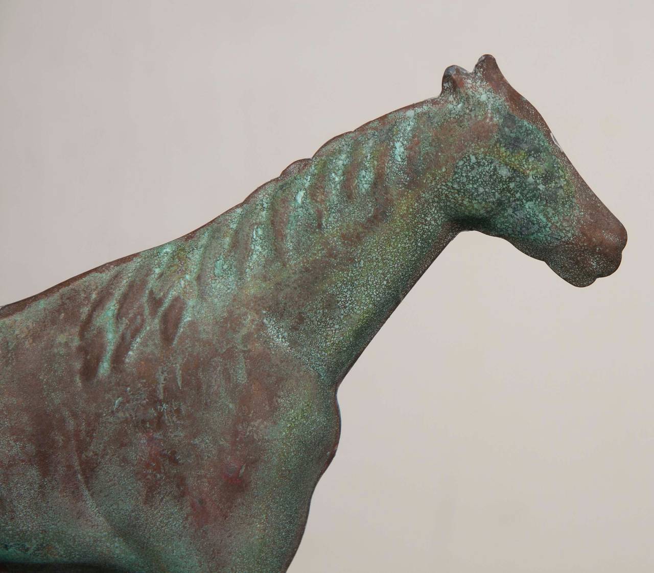 Early 20th Century American Copper Horse Figure Weathervane
