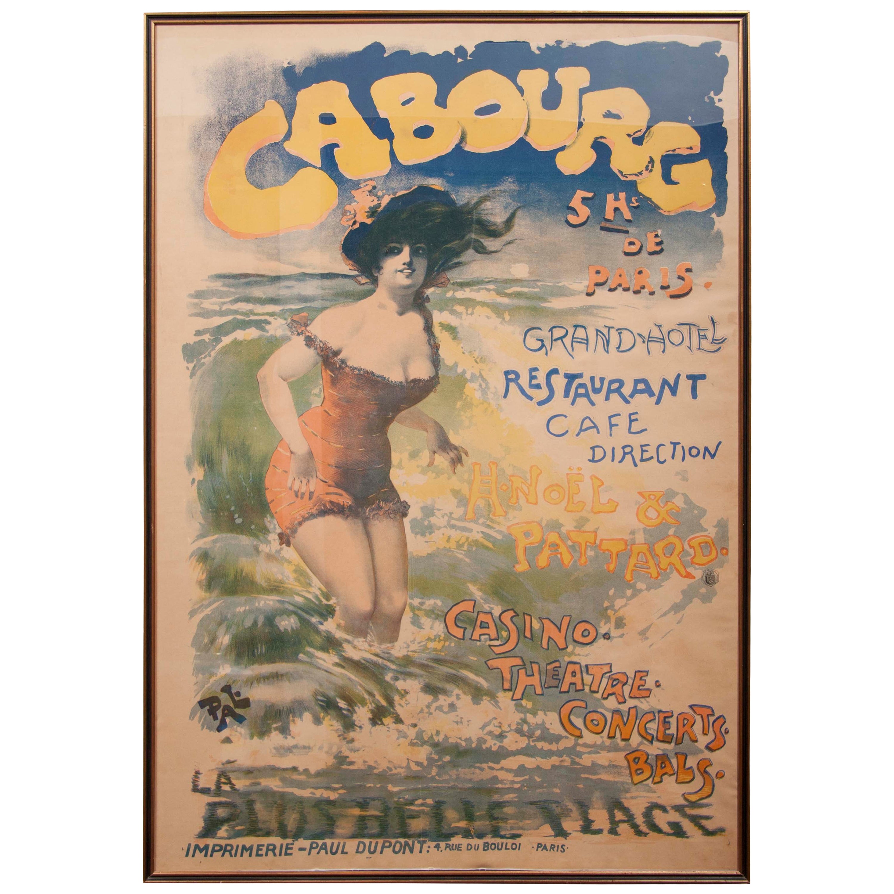 Cabourg, affiche de l'artiste roumain Pal, Jean de Paleologue