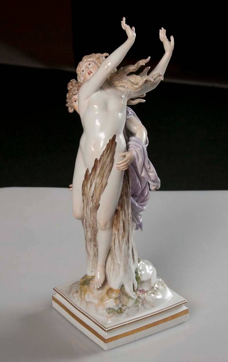 Mythological Meissen Figure of Apollo and Daphne