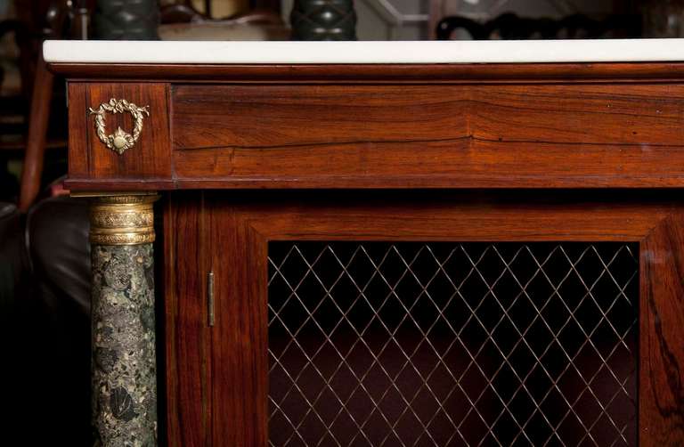 Rosewood Regency Credenza In Good Condition For Sale In Stamford, CT