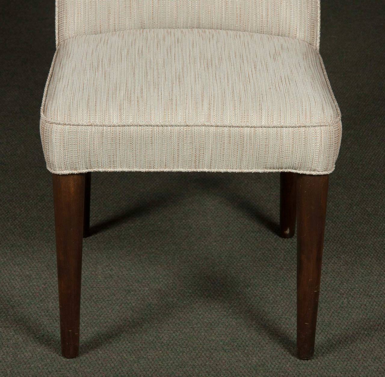 Mid-20th Century Set of 12 Upholsted Back Mid-Century Modern Dining Chairs