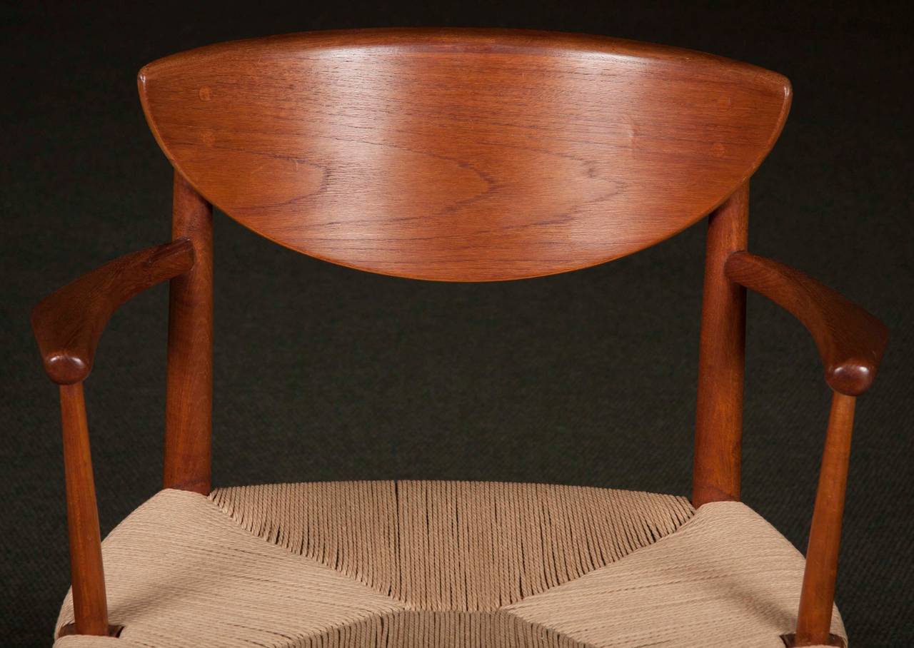 Teak Eight Peter Hvidt and Orla Mølgaard-Nielsen Mid-Century Modern Chairs