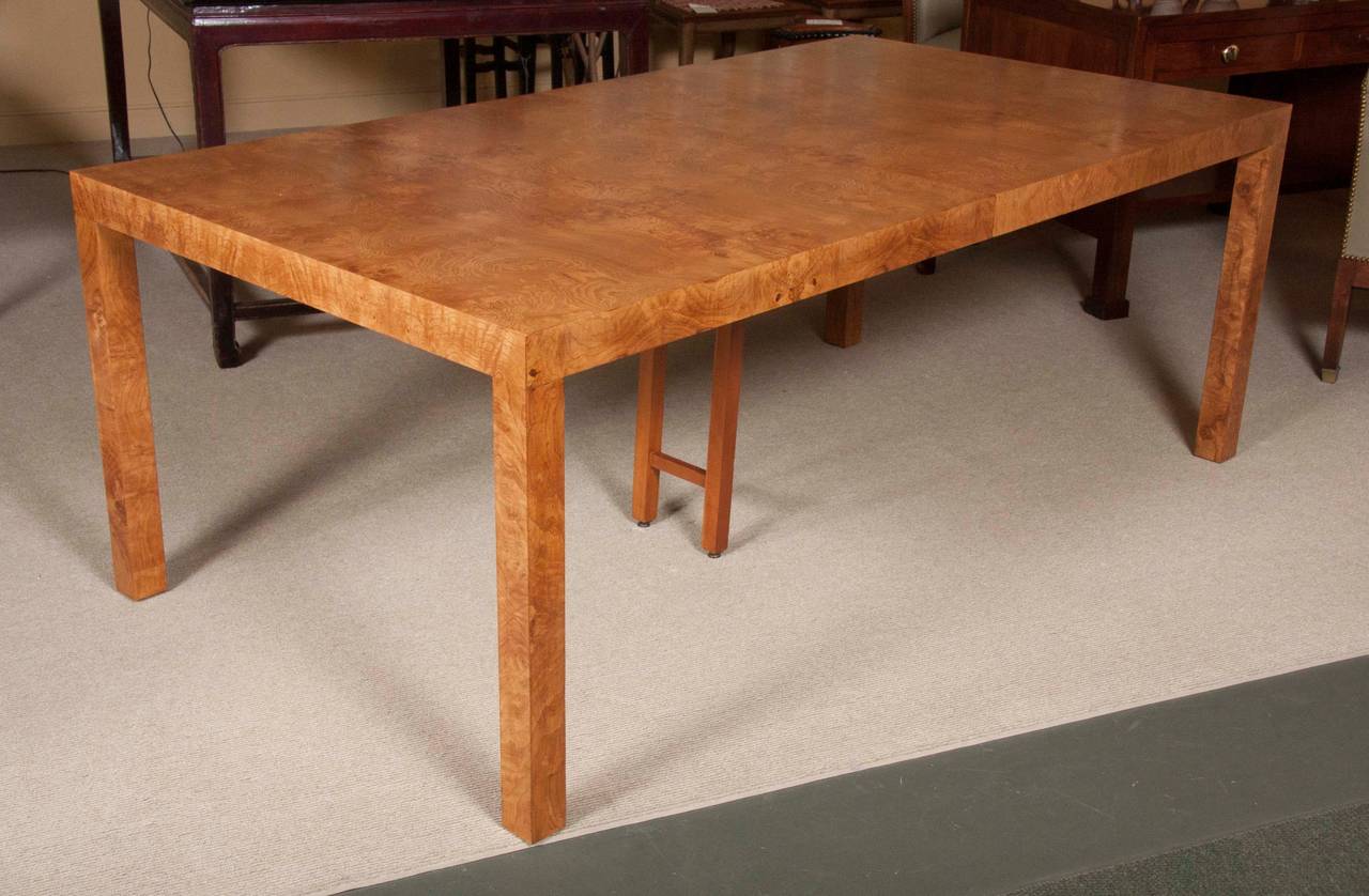 Mid-Century Modern A Parsons Dining Table designed by Milo Baughman for Directional