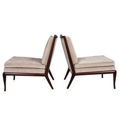 Pair of Robsjohn-Gibbings Slipper Chairs