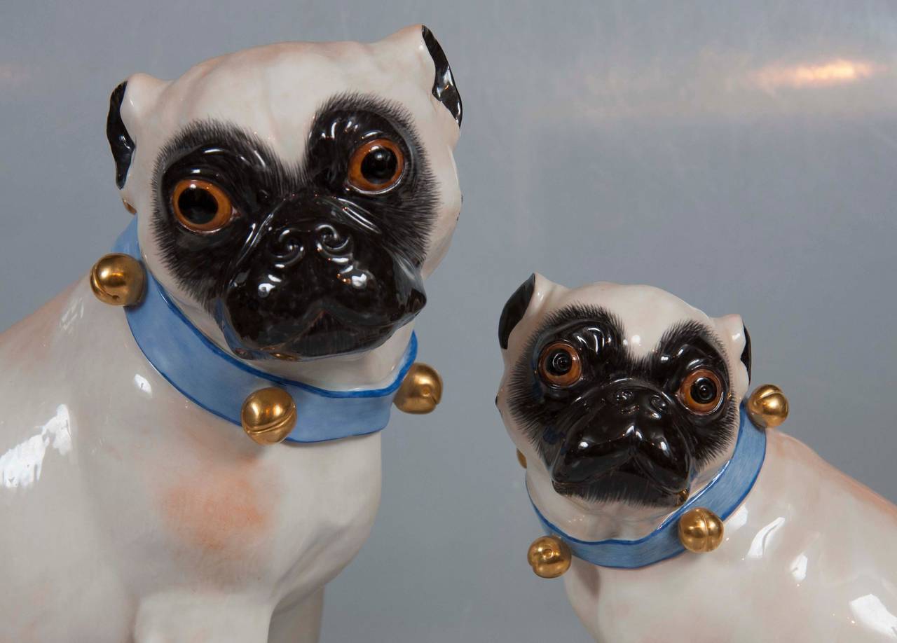 pair of pugs pair of hallmarked meissen pug dogs at 1stdibs pair of pugs pair of hallmarked meissen pug dogs at 1stdibs