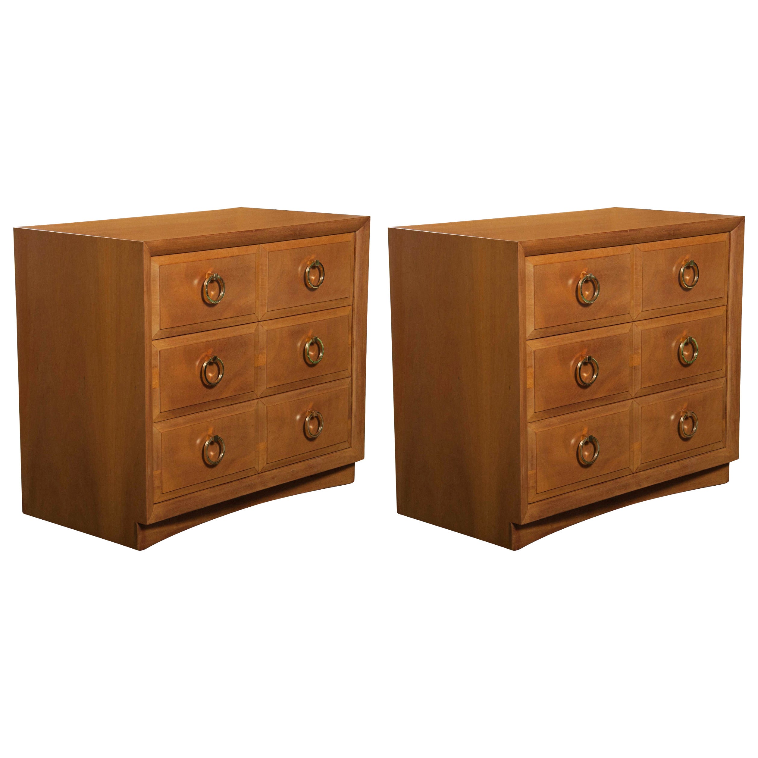 Pair of Bleached Mahogany Chests for Widdicomb