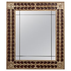Art Nouveau Solid Brass Mirror