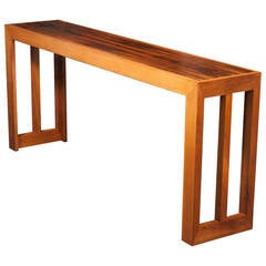 Rosewood Top Console Table Attributed to Harvey Probber