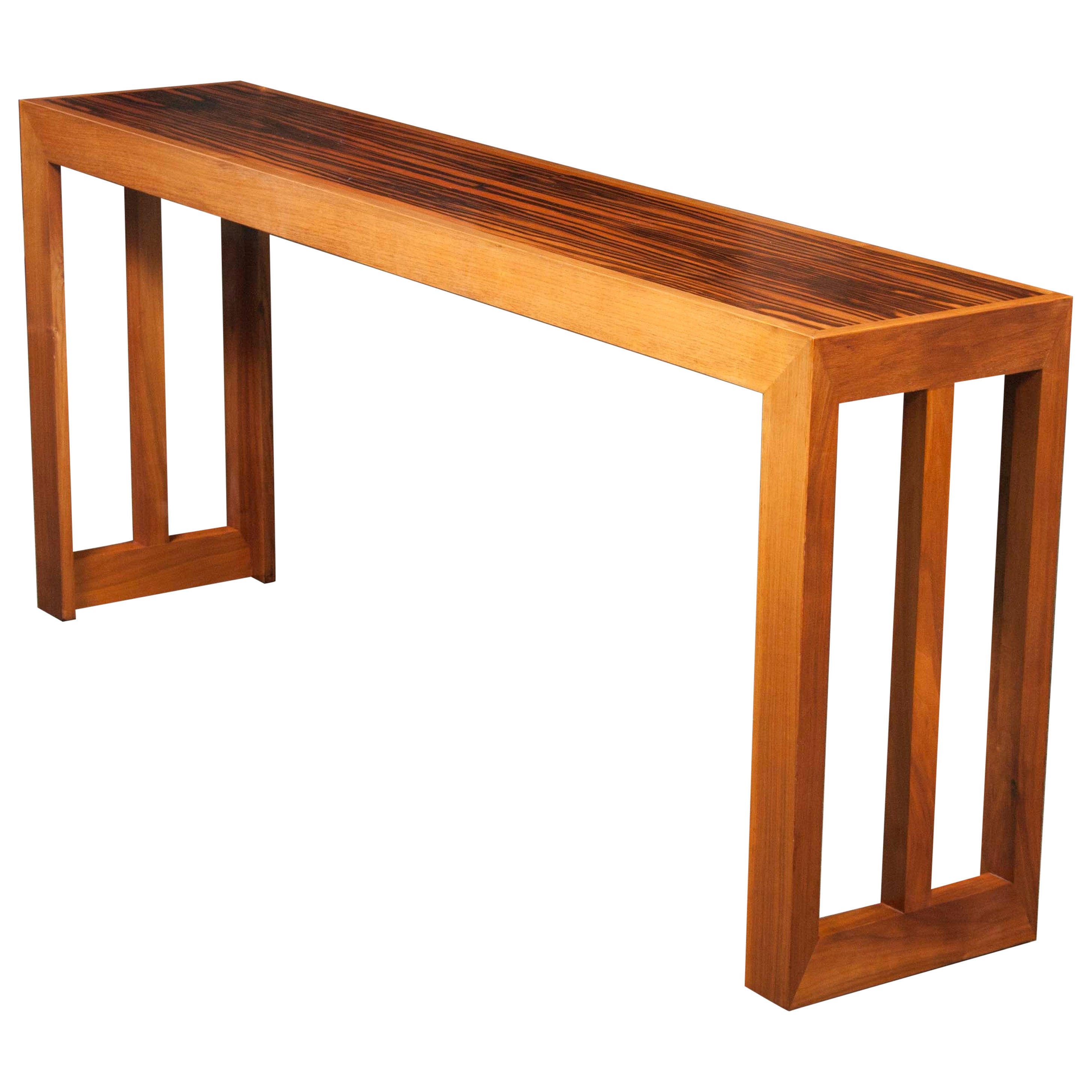 Rosewood Top Console Table Attributed to Harvey Probber