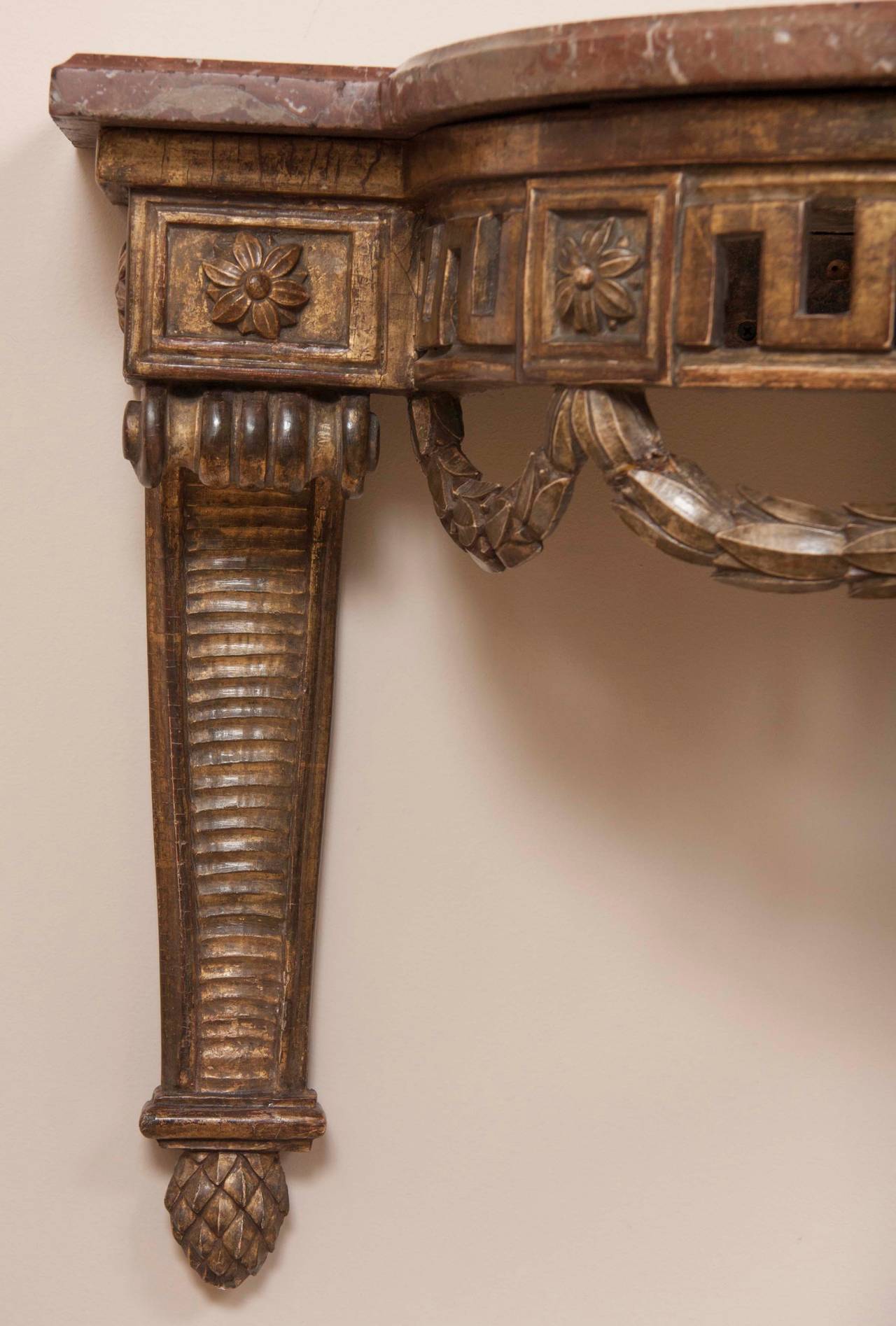 Late 18th Century Louis XVI Period Wall-Mounted Console