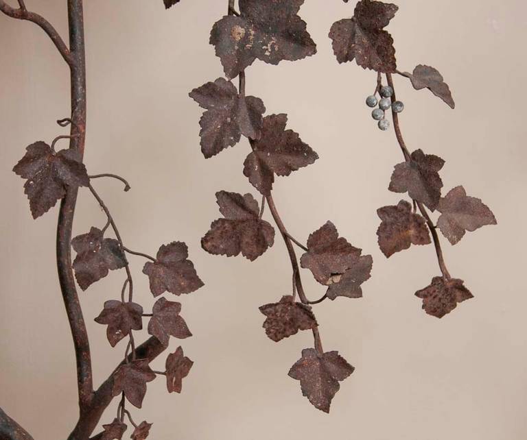 20th Century Pair of Ornamental Expressions of Grape Leaves