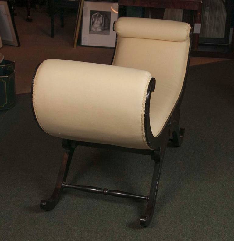 Large Scroll Arm Bench 3