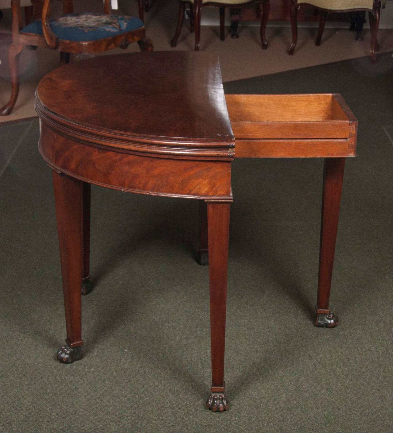 Louis Philippe Folding Top Mahogany Games Table
