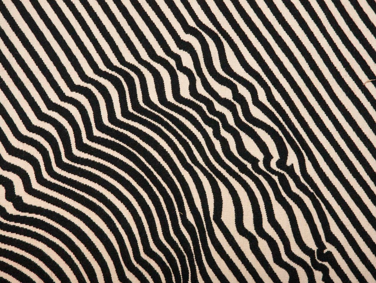 20th Century Exceptional Zebra Tapestry by Victor Vasarely