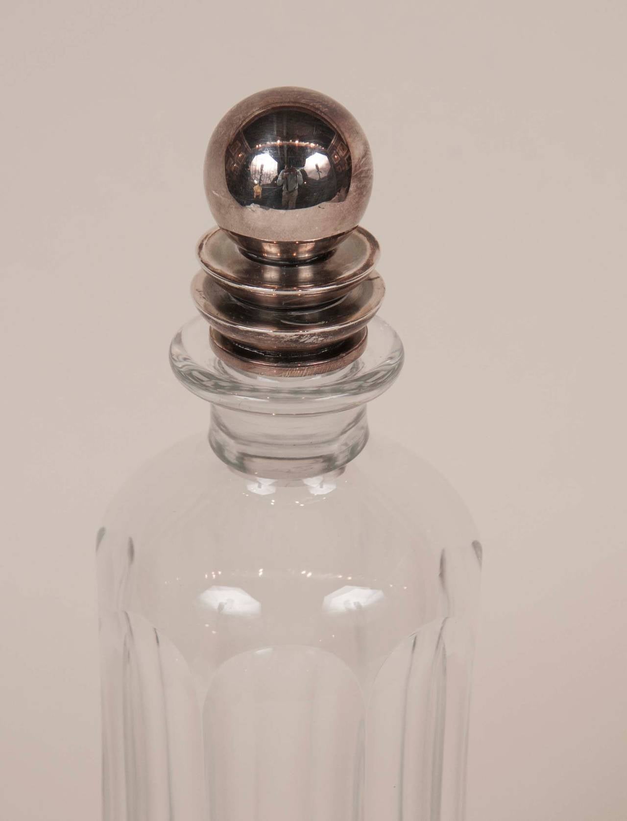 Danish Georg Jensen Crystal Decanter For Sale