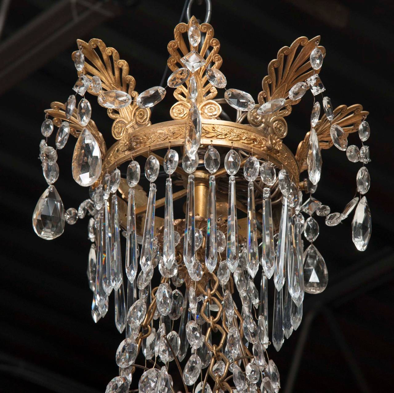 Russian Neoclassical Empire Twelve-Light Chandelier 1