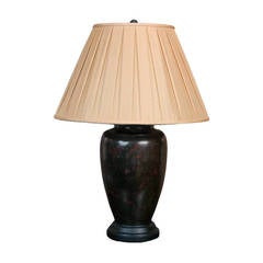 Japanese Bronze Lamp 1