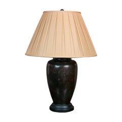 Japanese Bronze Lamp