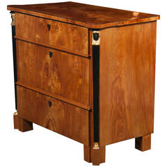 Biedermeier Walnut Chest of Drawers