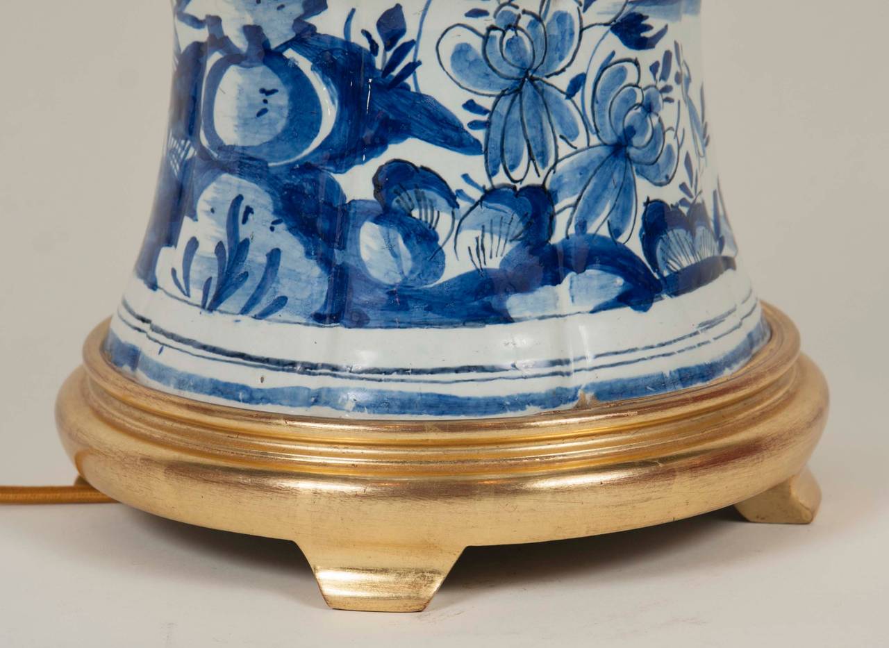 19th Century Delft Vase now a Lamp 1