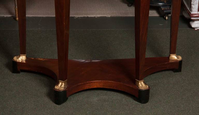 Baltic or Scandinavian Mahogany Console In Good Condition For Sale In Stamford, CT