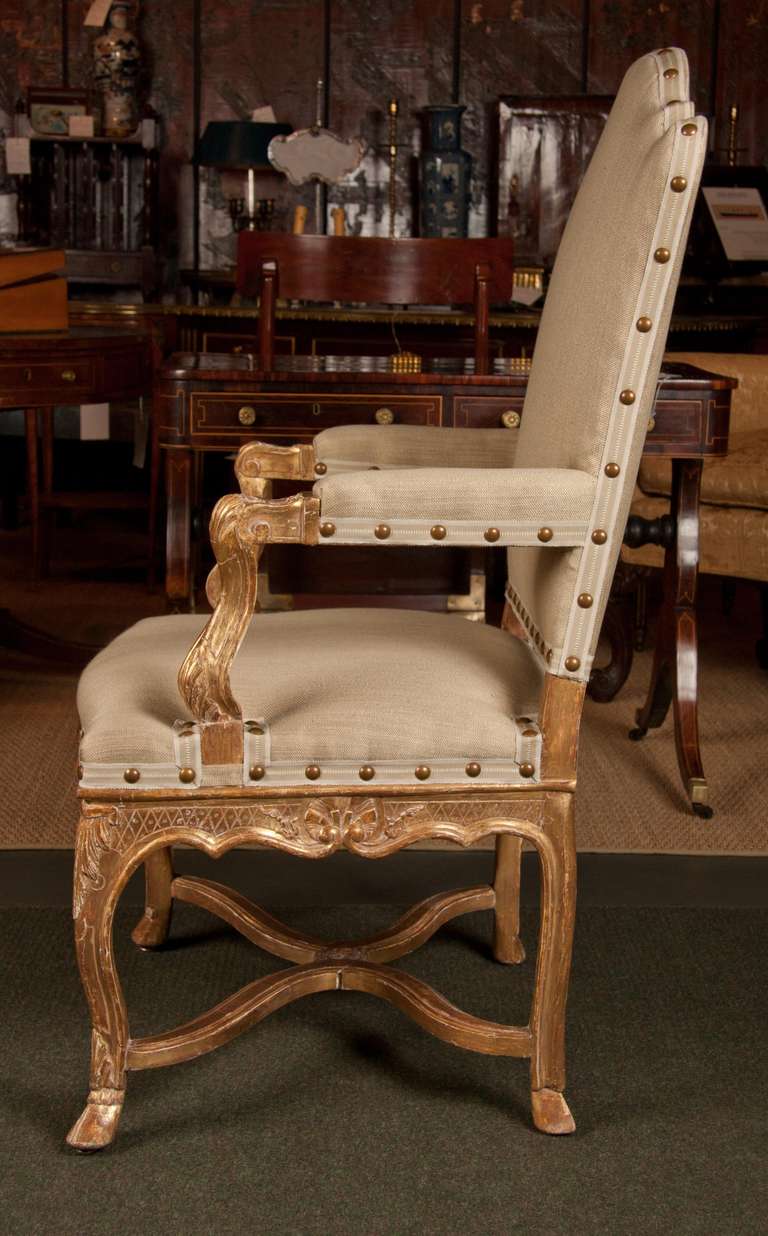 18th Century and Earlier Pair of Regency Armchairs