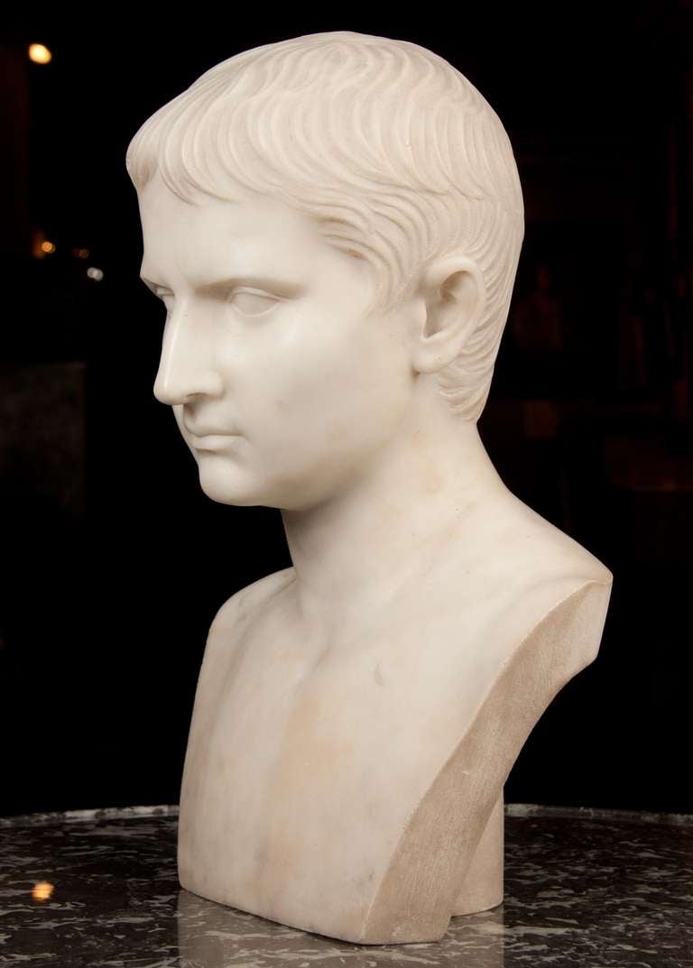 19th Century bust of Augustus Ceasar 1