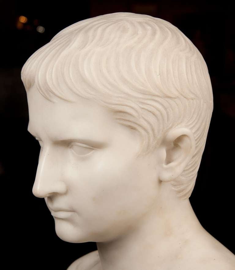 19th Century bust of Augustus Ceasar 2