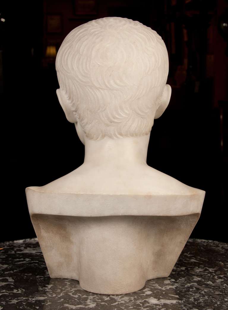 19th Century bust of Augustus Ceasar 3