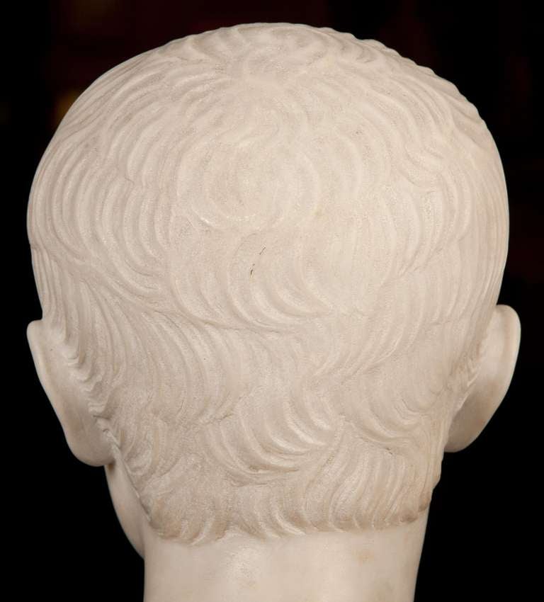 19th Century bust of Augustus Ceasar 4