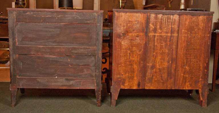19th Century Matched Pair of American Commodes For Sale