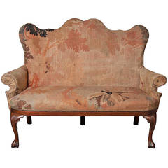 Antique Queen Anne Style Settee