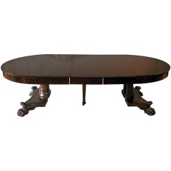 American Empire Period Dining Table