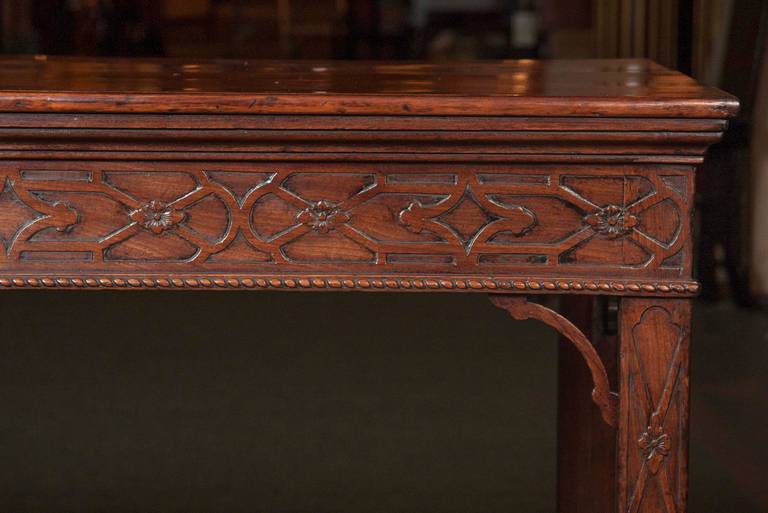 English Chinese Chippendale Console Table For Sale
