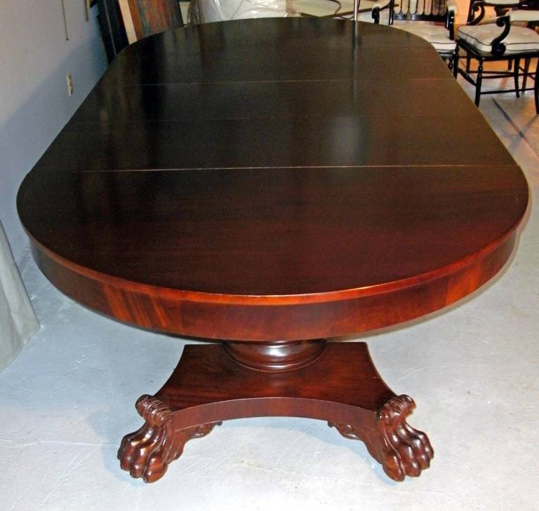 19th Century American Empire Period Dining Table