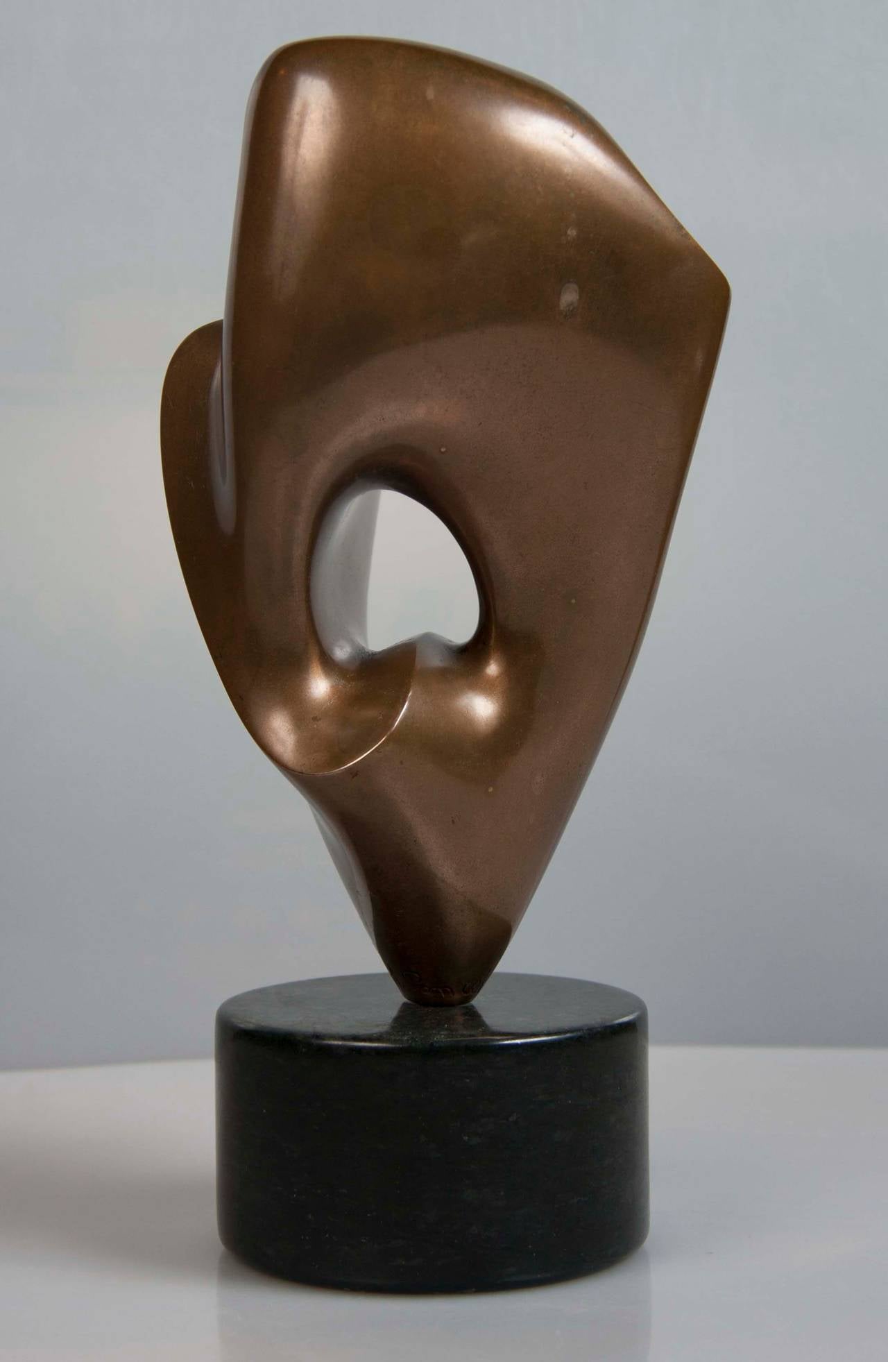 French Bronze Abstract Sculpture by Antoine Poncet